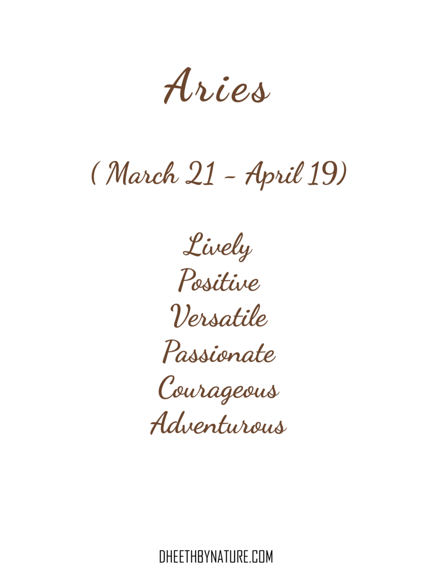 Aries - Dheeth By Nature