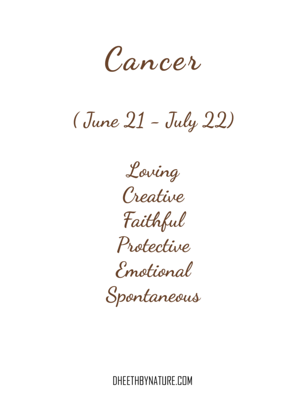 Cancer Text - Dheeth By Nature