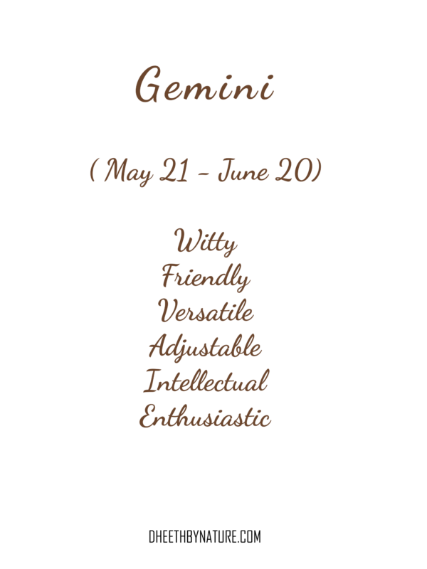 Gemini Text - Dheeth By Nature