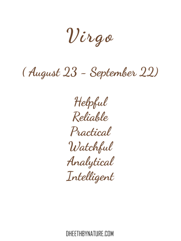 Virgo Text - Dheeth By Nature