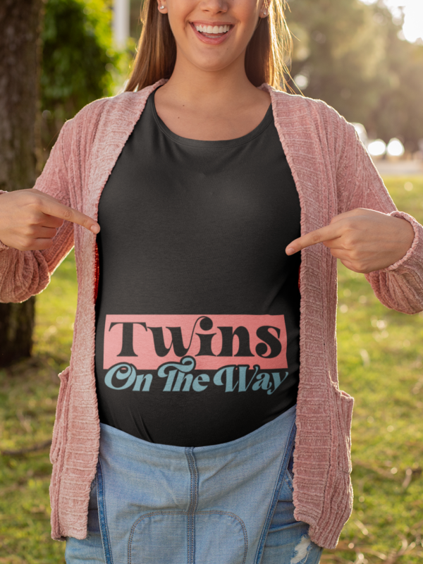 mockup of a happy pregnant woman pointing at her t shirt 26671 - Dheeth By Nature