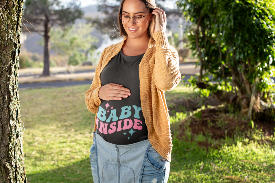 baby inside maternity tshirt dheethbynature - Dheeth By Nature
