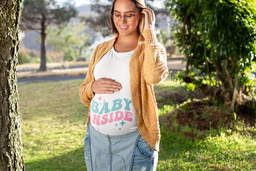 baby inside tshirt dheeth by nature white - Dheeth By Nature