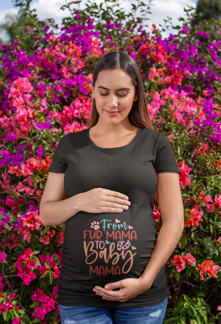 from fur mama to baby mama matenity tshirt black dheethbynature - Dheeth By Nature