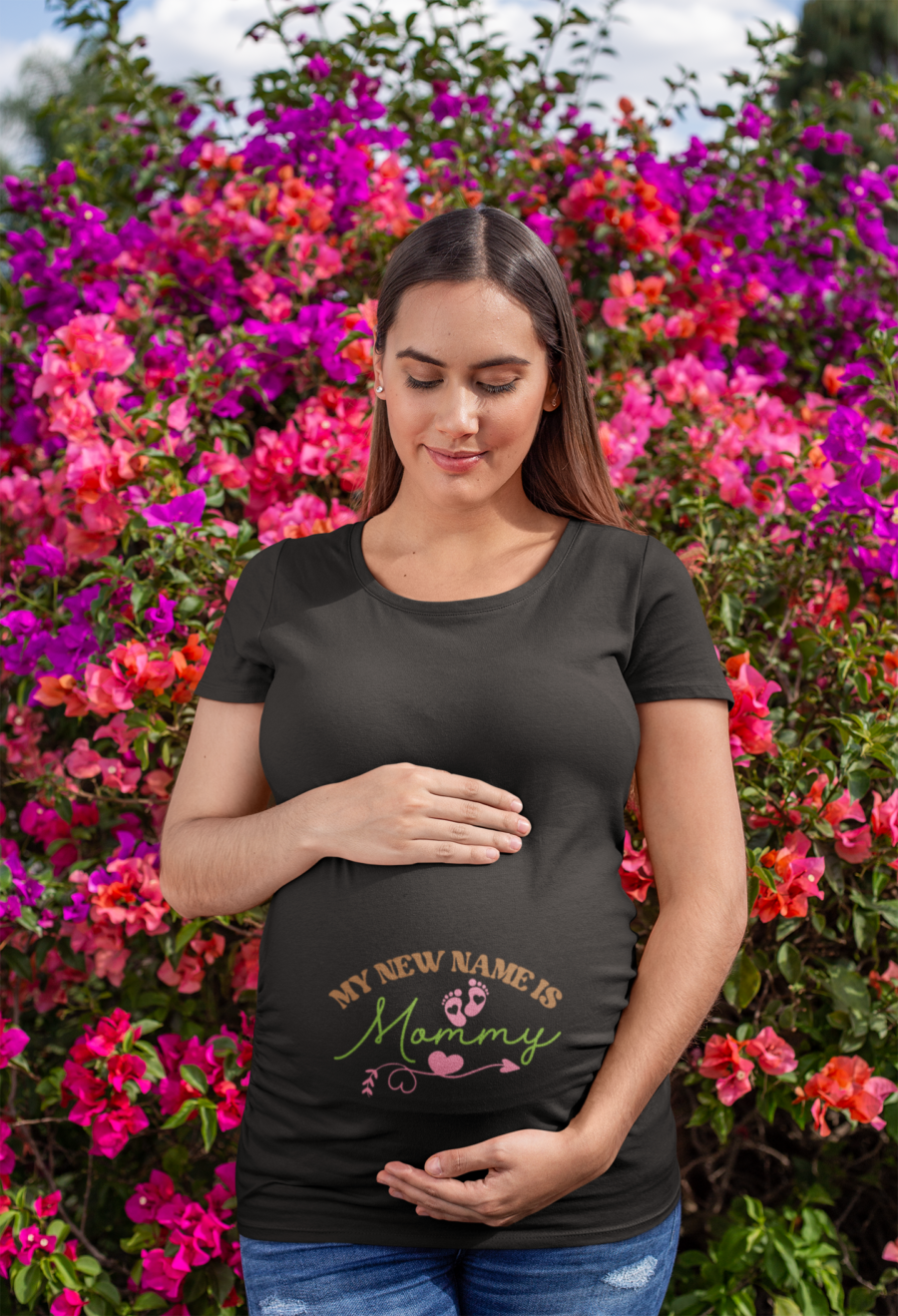 my new name is mommy maternity black - Dheeth By Nature