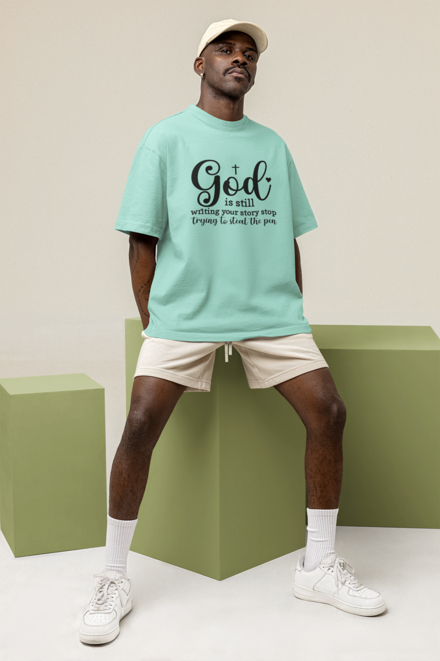 Mint God Is Still Good Dheeth By nature oversized unsiex tshirt7 - Dheeth By Nature