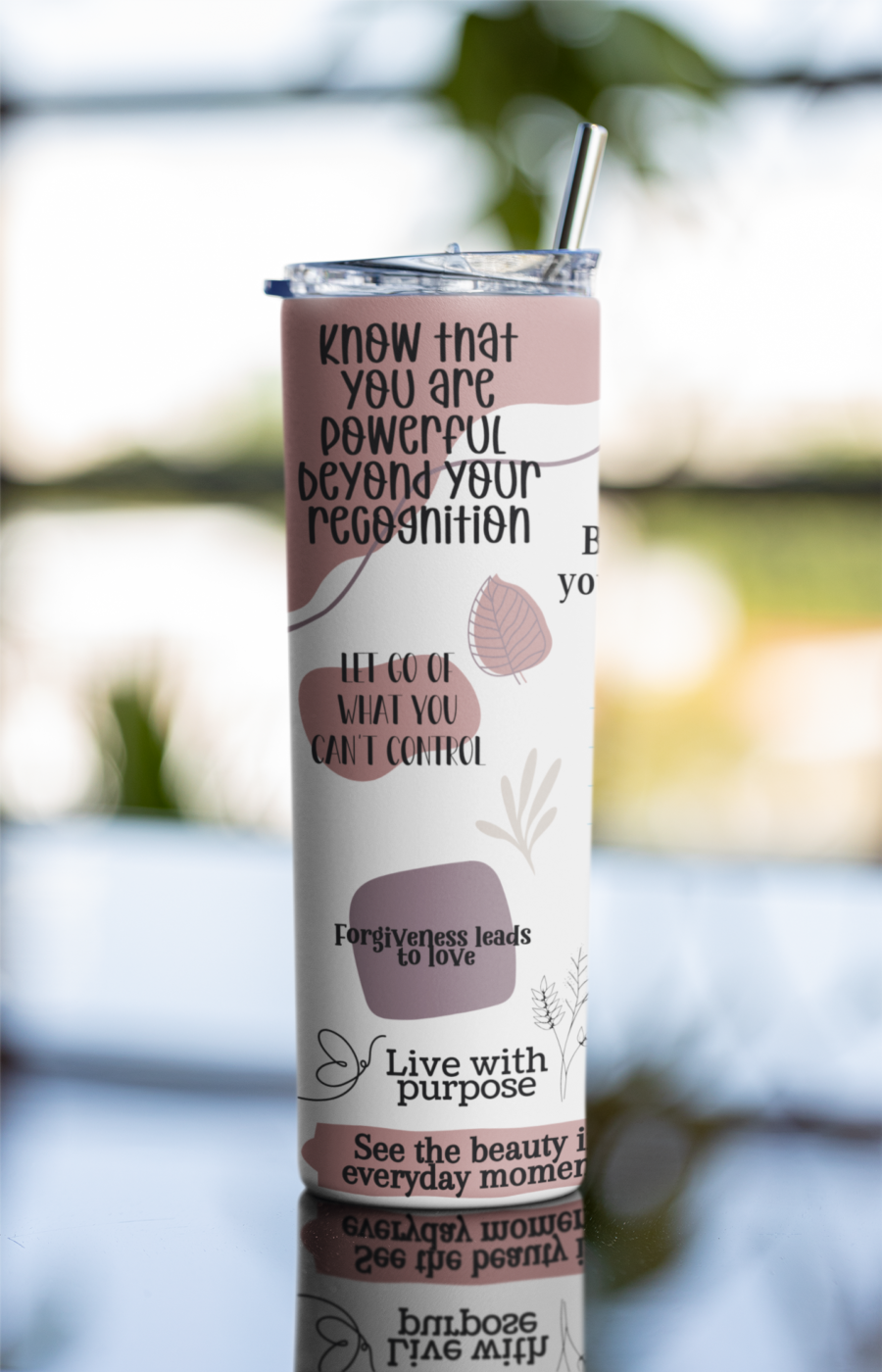aily Reminders Stainless Steel Insulated Tumbler with Motivational Quotes DheethByNature2 - Dheeth By Nature
