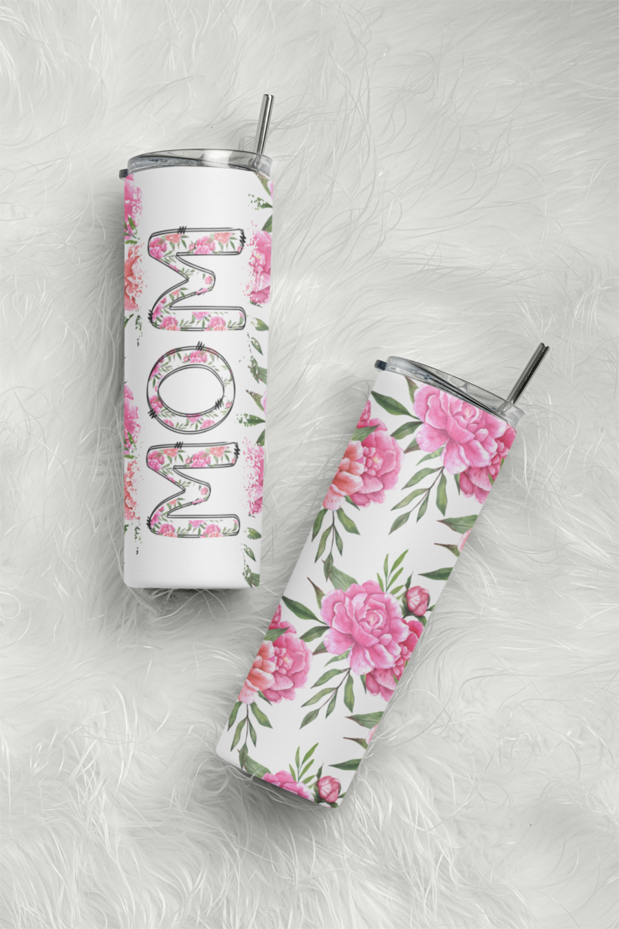 mom floral tumbler - Dheeth By Nature